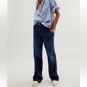 NWT Closed x Free people dark blue jeans. $380 dollar retail!! Made in Italy.